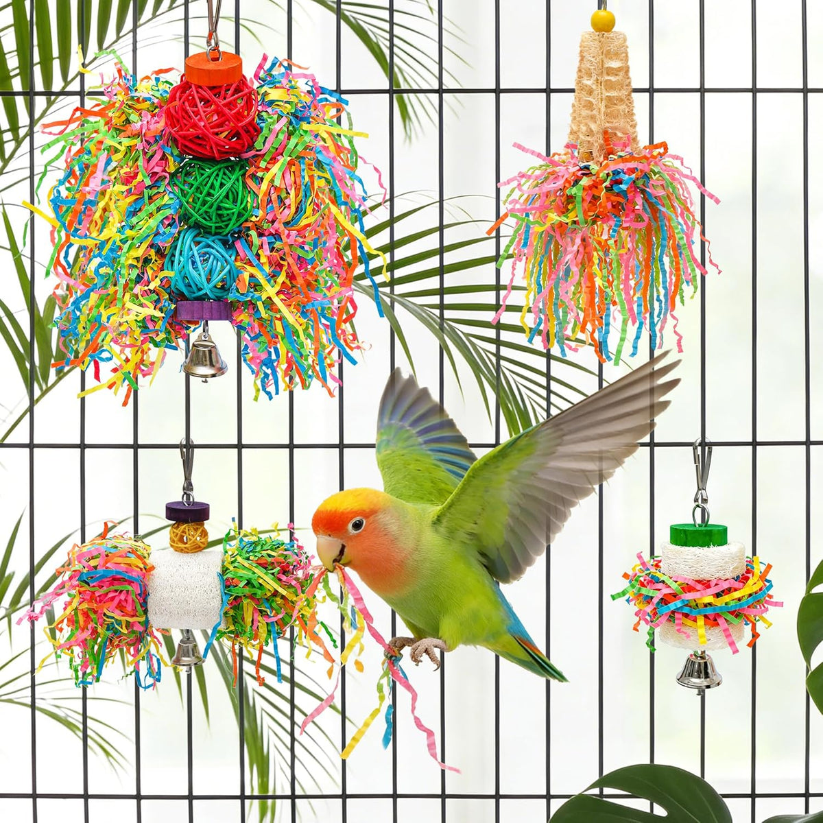 Cockatiel and conure interactive foraging toys