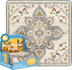 SCLOSE Washable Pee Pad for Dogs, 32" x 24" Reusable Puppy Pads Waterproof Dog Rugs, Super Absorbent, Leakproof, Dog Crate Pad, Playpen Mat, Whelping Pads, Vintage - Image 11