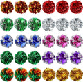 Silkfly Mylar Cat Crinkle Balls thirty pack front view showcasing vibrant metallic colors.