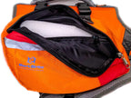 Bark Brite pet life jacket with top rescue control handle close up view