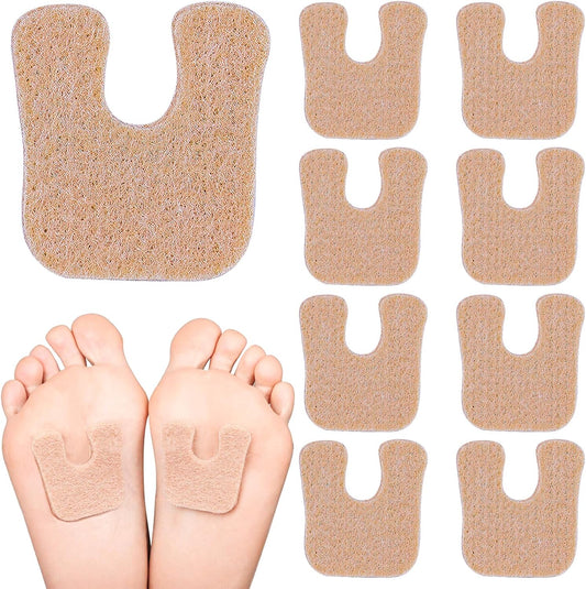 Suptizizkz 36 Pieces U Shaped Felt Pads front view showing beige horseshoe design.