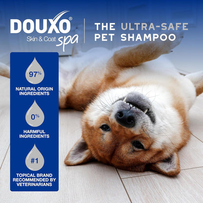 Douxo multipurpose pet wipes container with 100 count label visible
