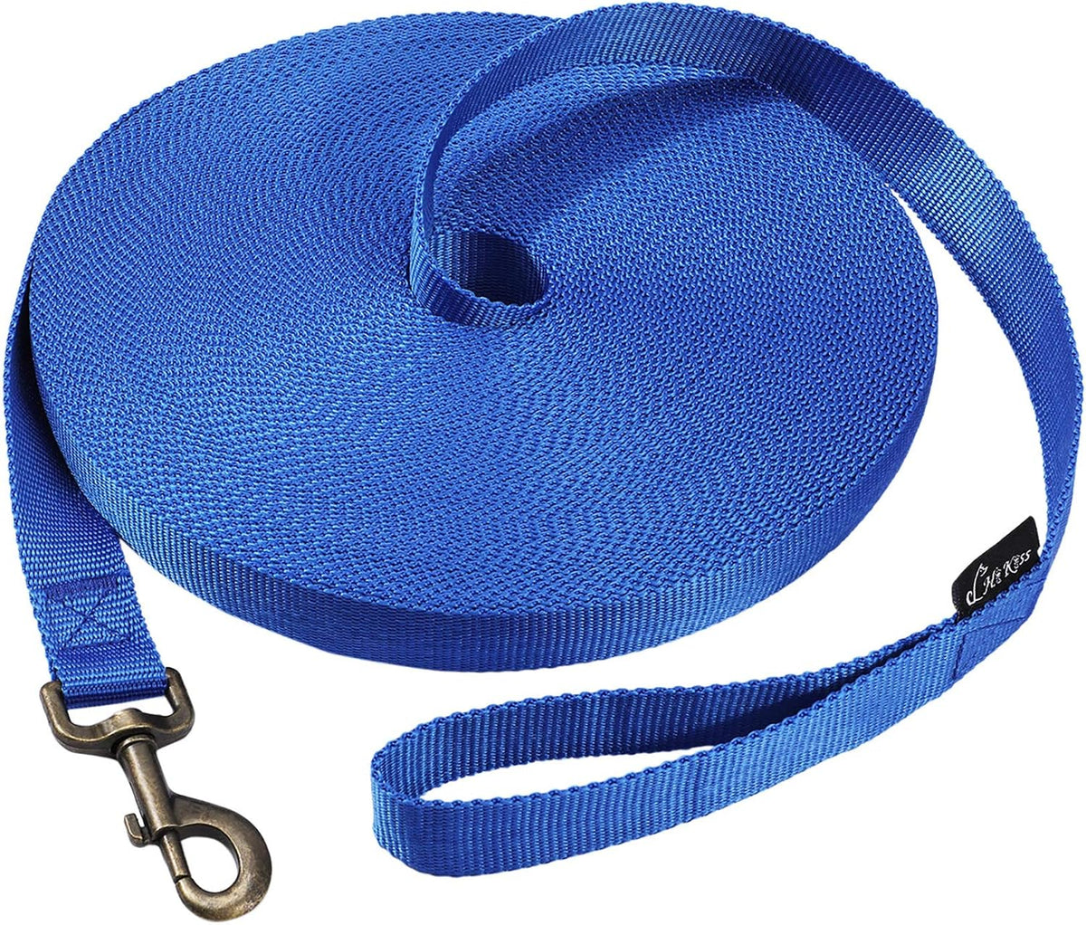 Hi Kiss Dog/Puppy Obedience Recall Training Agility Lead - 15ft 20ft 30ft 50ft 100ft Training Leash - Great for Play, Camping, or Backyard - Black 30ft - Image 13