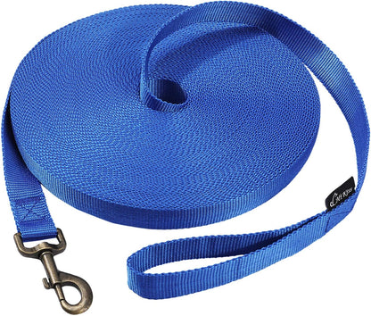 Hi Kiss Dog/Puppy Obedience Recall Training Agility Lead - 15ft 20ft 30ft 50ft 100ft Training Leash - Great for Play, Camping, or Backyard - Black 30ft - Image 13