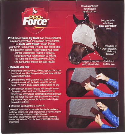 Manna Pro fly mask side profile on horse