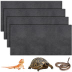 Clean and washed green reptile floor liner drying in a ventilated space