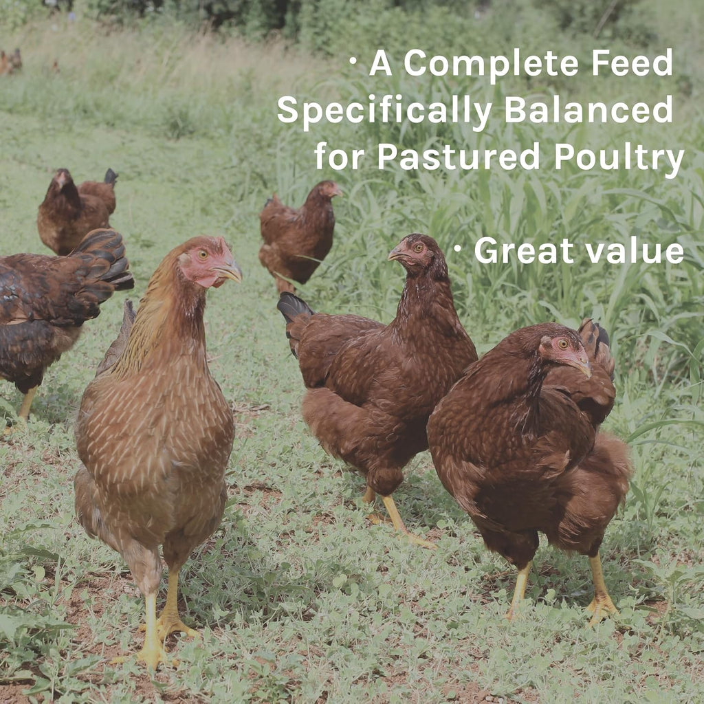 New Country Organics poultry feed package back view