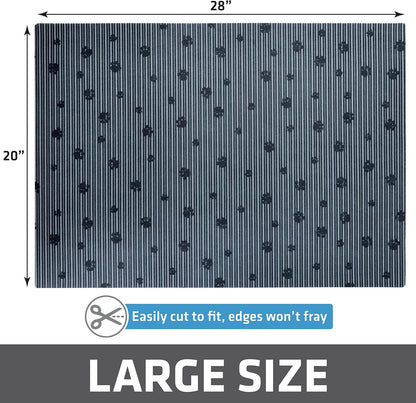 Slip resistant bottom of Drymate pet mat on hardwood floor