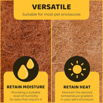 Durable reptile bedding substrate being rinsed with water for maintenance.