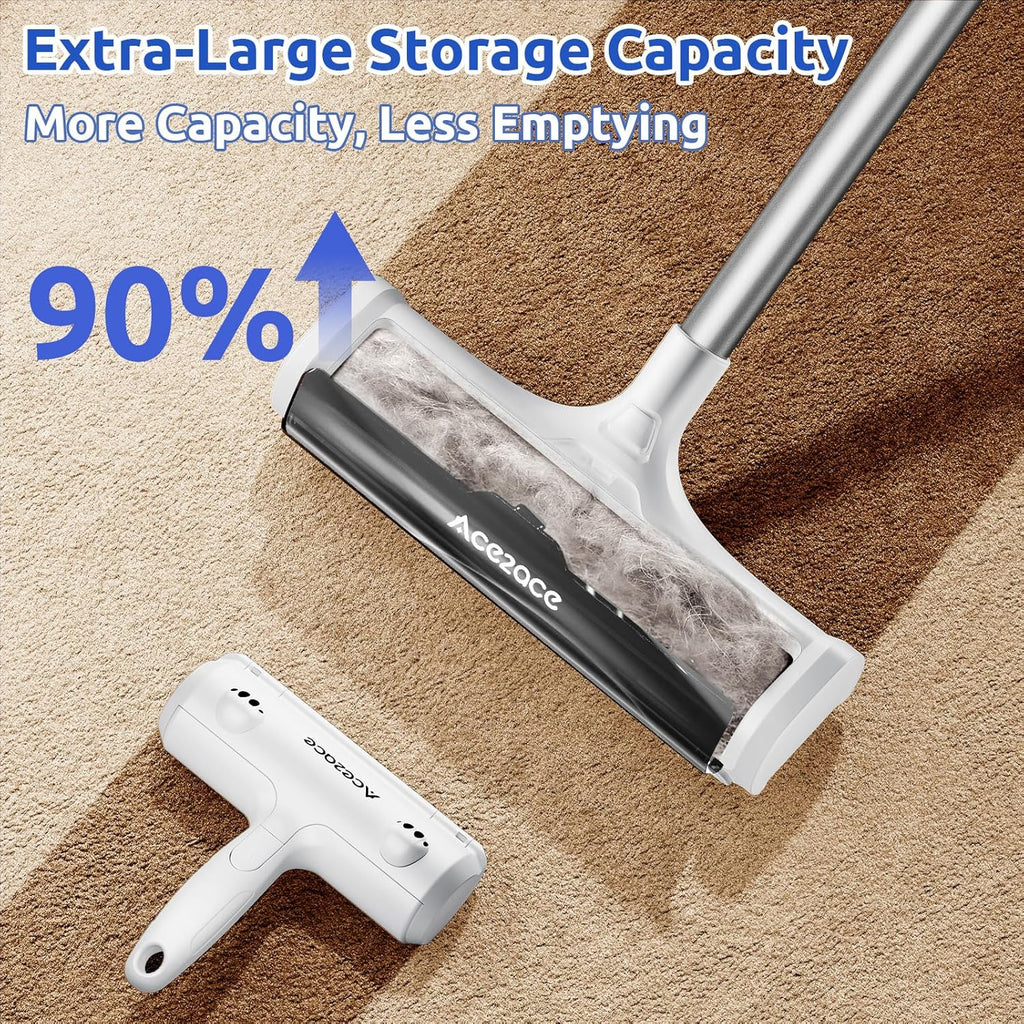 Adjustable 5 feet aluminum handle of ACE2ACE pet hair tool