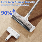 Adjustable 5 feet aluminum handle of ACE2ACE pet hair tool