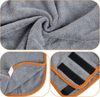JTYKUYR super absorbent dog towels with adjustable magic strips close up view