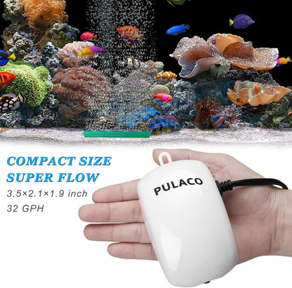 Pulaco fish tank aerator kit with accessories