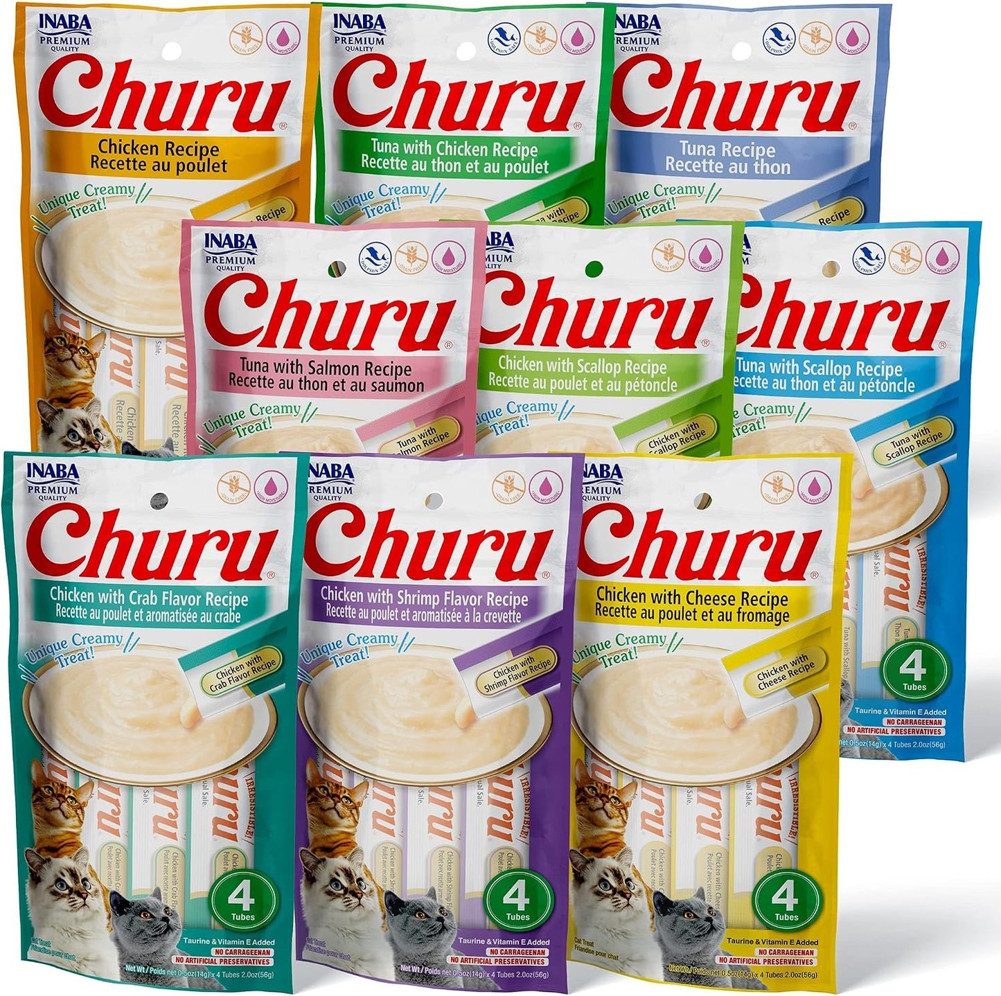 Inaba Churu cat treats variety pack front view