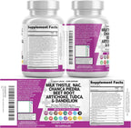 Clean Nutraceuticals Milk Thistle NAC Chanca Piedra Beet Root Artichoke Astragalus Dandelion Root - Liver Cleanse Detox & Repair Supplement Plus TUDCA Choline & Ginger - 1Pack - Image 9