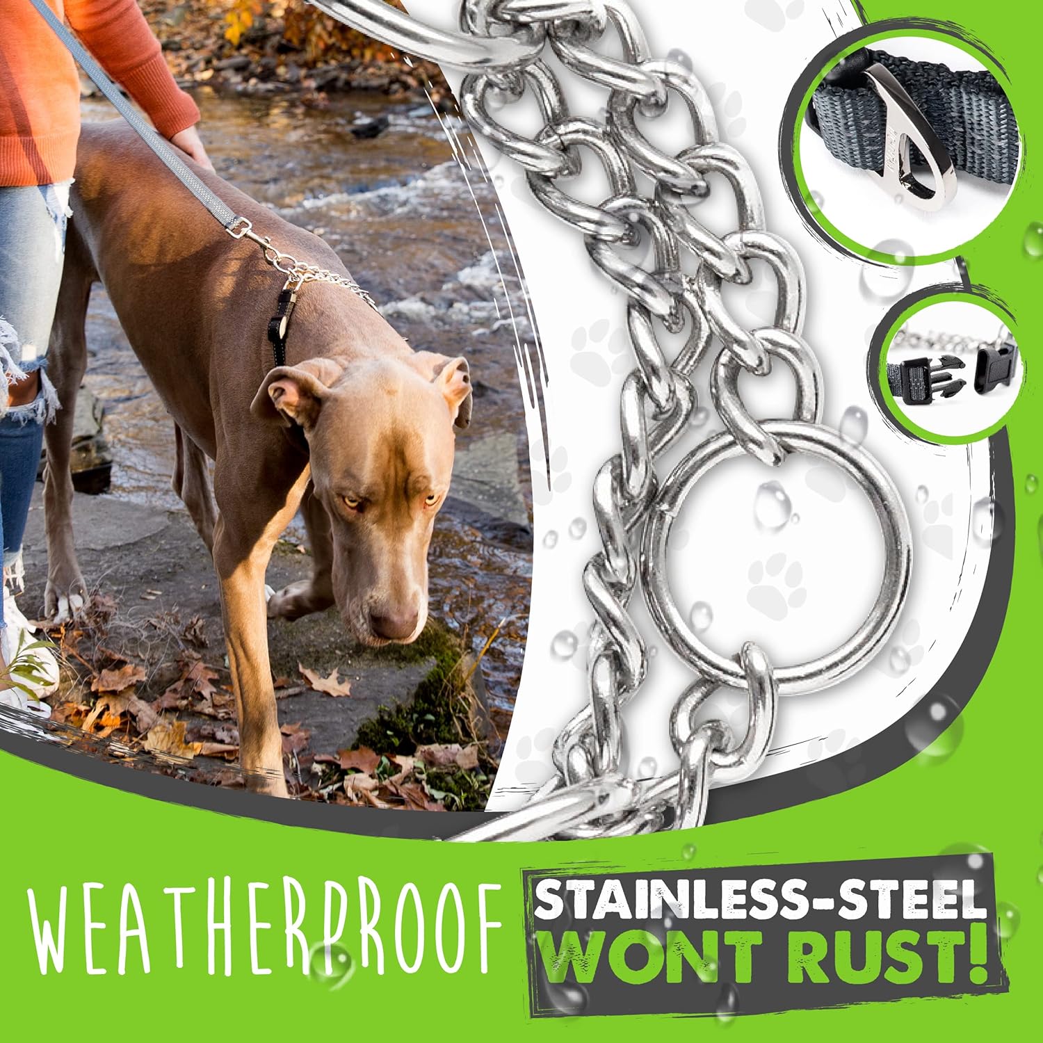 Grey medium size training collar designed for gentle pet obedience and walking.