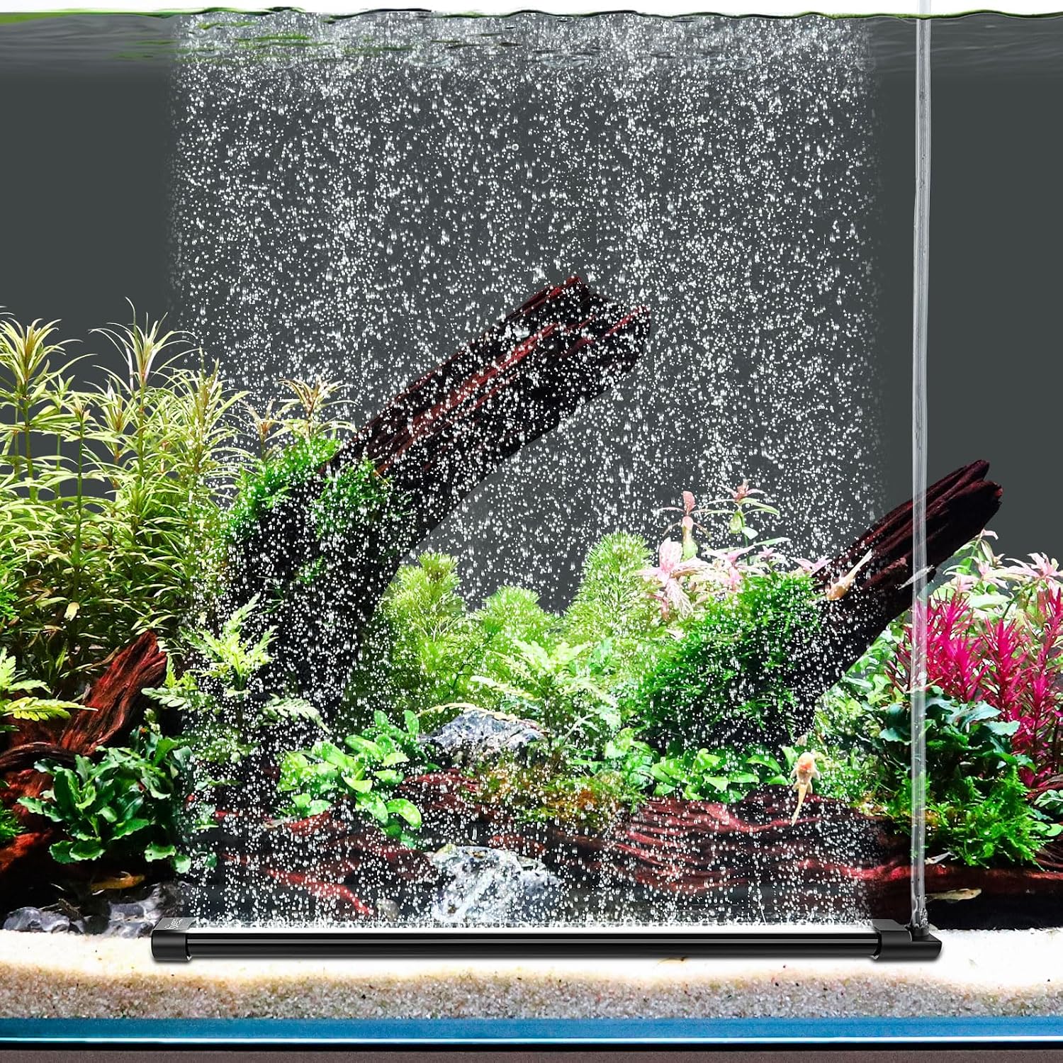 hygger Aquarium Bubble Curtain Wall, Quiet Fish Tank Air Stone with Accessories, High Dissolved Aquarium Bubbler Oxygen Diffuser Decoration for Freshwater & Saltwater - Image 13