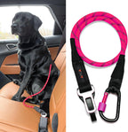Dog Seat Belt for Car | Universal Dog Car Seatbelt | Durable Reflective Rope with Clip Hook Latch, Buckle and Carabiner- Safe and Secure Pet Safety Restraint (Army Green) - Image 9
