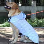 MAMORE reflective dog poncho showing the functional storage pockets on the back
