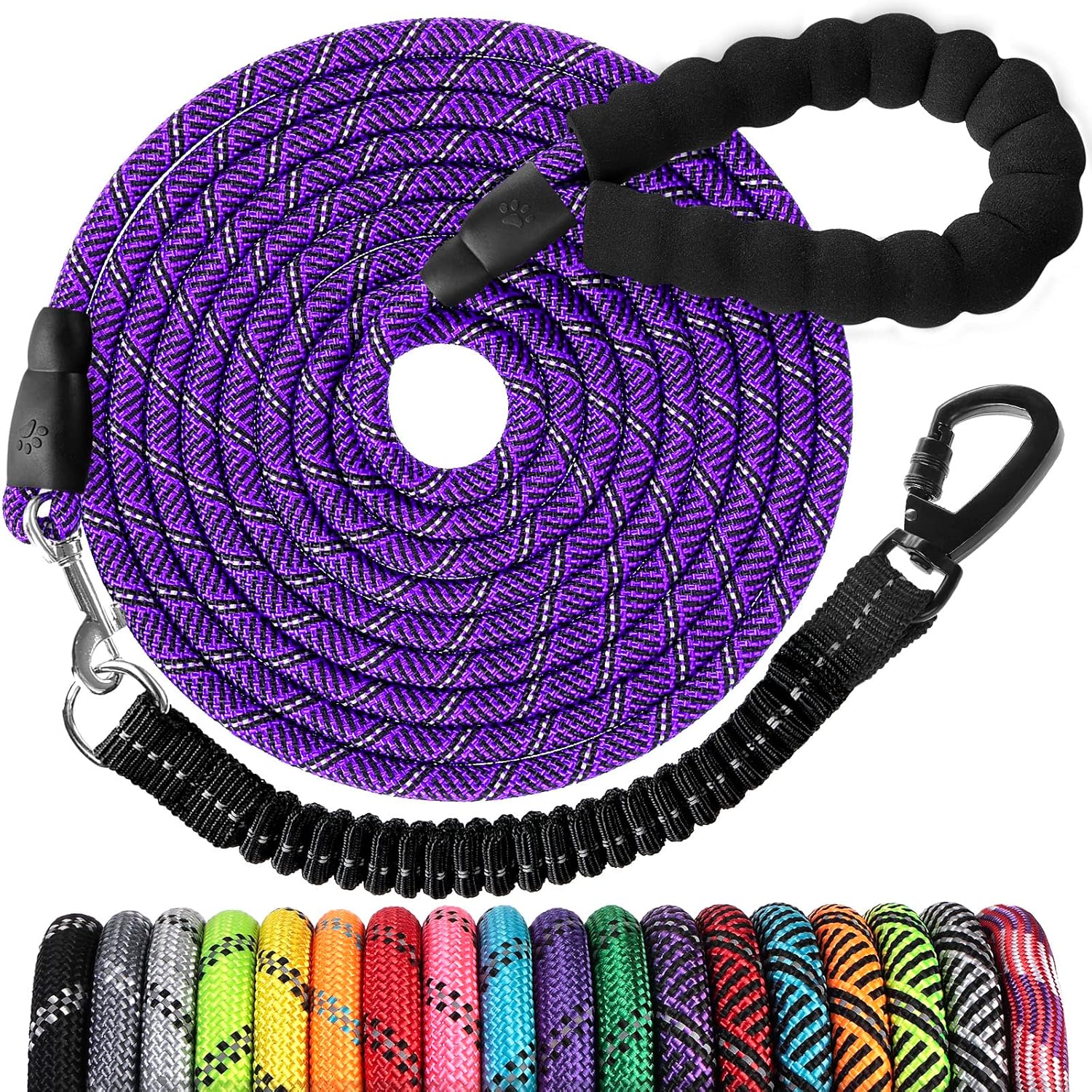 Jenico heavy duty climbing style pet tracking leash rust proof hardware