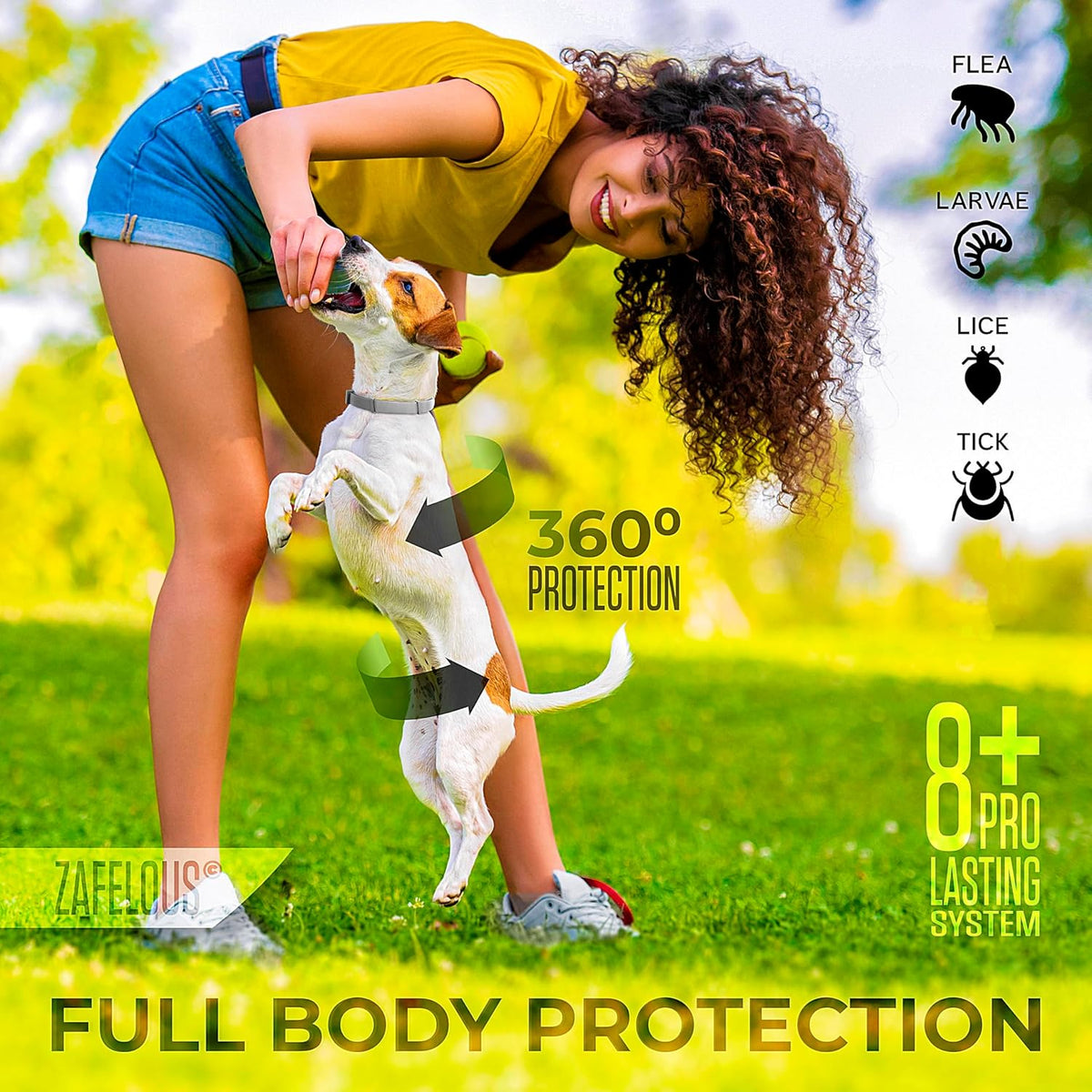 Two pack Monipgu flea collars for dog parasite prevention