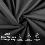 YUFYIG pet fence storage bag wear resistant polyurethane leather bottom detail