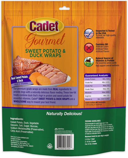 Cadet Gourmet Sweet Potato & Duck Dog Treats Wraps - Healthy & Natural Sweet Potato & Duck Dog Training Treats for Small & Large Breeds - Inspected & Tested in USA (28 oz.) - Image 10