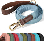 Didog PU Leather Dog Leash for Small Dogs 4.5ft, Soft Padded Handle Dog Leashes for Medium Size, Walking and Training Leashes Faux Leather for Large Pet,Green - Image 12