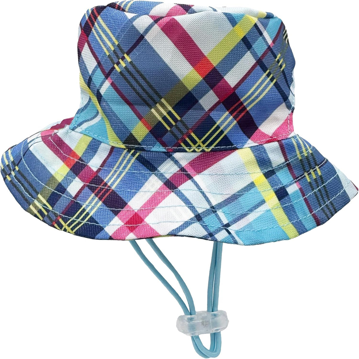 Huxley & Kent Pet Hat - Fun Hat for Dogs & Cats - Cute, Comfortable and Fun - SnugFit Strings for Best Fit - Bucket Hat High Street Plaid, Medium - Image 11