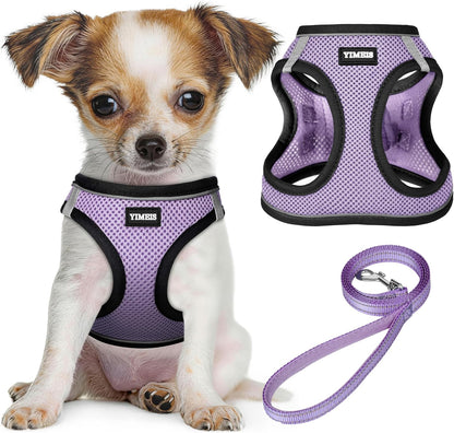 YIMEIS Dog Harness and Leash Set, No Pull Soft Mesh Pet Harness, Reflective Adjustable Puppy Vest for Small Medium Large Dogs, Cats (Pink, X-Small (Pack of 1) - Image 15