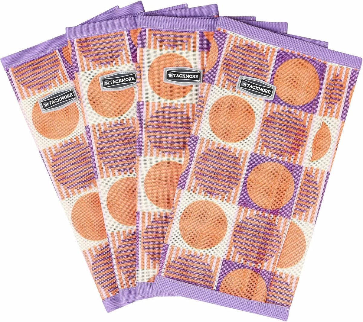 Tackmore horse mesh boots packaging view for authentic USA imported equine gear