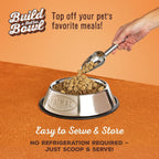 Primal freeze dried raw beef dog and cat food mixer pouch showing organic ingredients list
