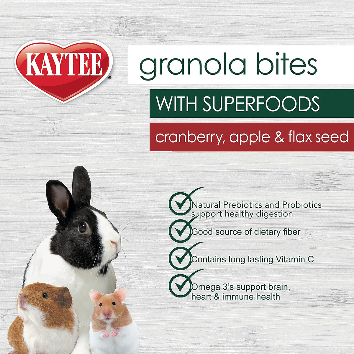Kaytee superfood treats product label