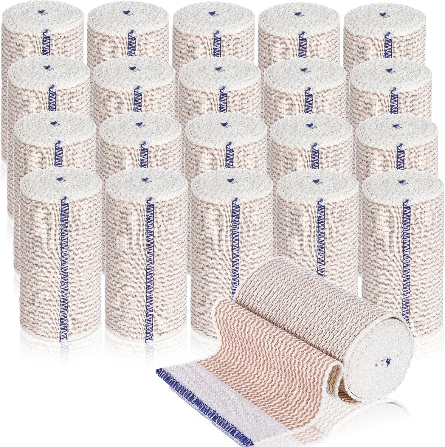 Reginary 4 inch elastic bandage wrap 20 pack front view athletic compression.