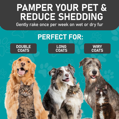 Maxpower Planet cat brush removing loose undercoat hair effortlessly