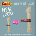 Cadet single ingredient beef hide bone treat for large breed dogs