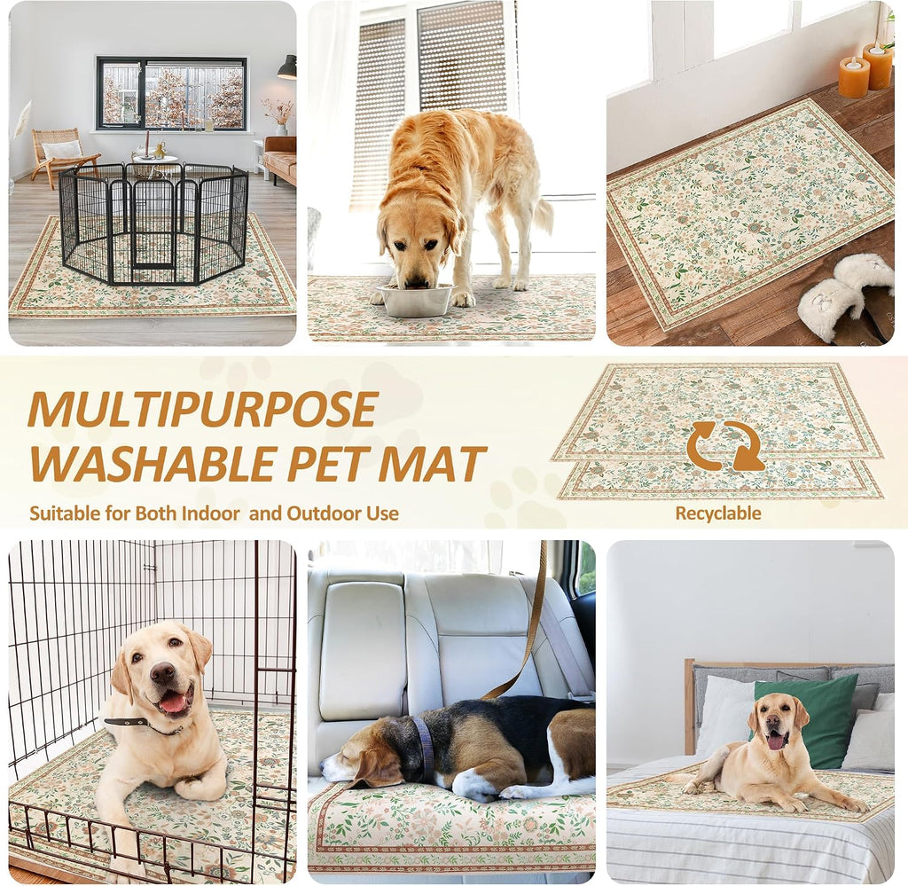 Baodan puppy pad used as a protective crate liner