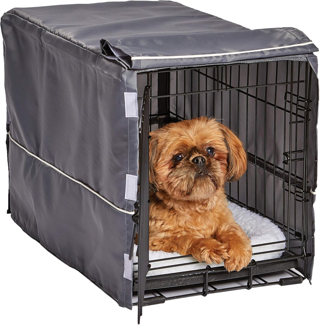 MidWest Homes for Pets Small Dog Crate Cover Featuring Teflon Fabric Protector, Poly-Cotton Privacy Kennel Cover Fits Most 24-inch Crates, Pink Designer Print, Machine Washable, Reduces Barking - Image 14