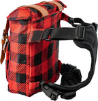 AKAY 3 in 1 dog travel backpack showing padded interior harness straps