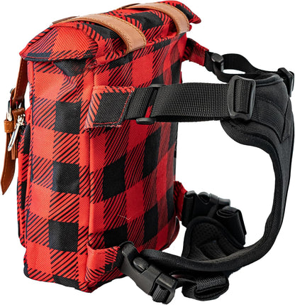 AKAY 3 in 1 dog travel backpack showing padded interior harness straps