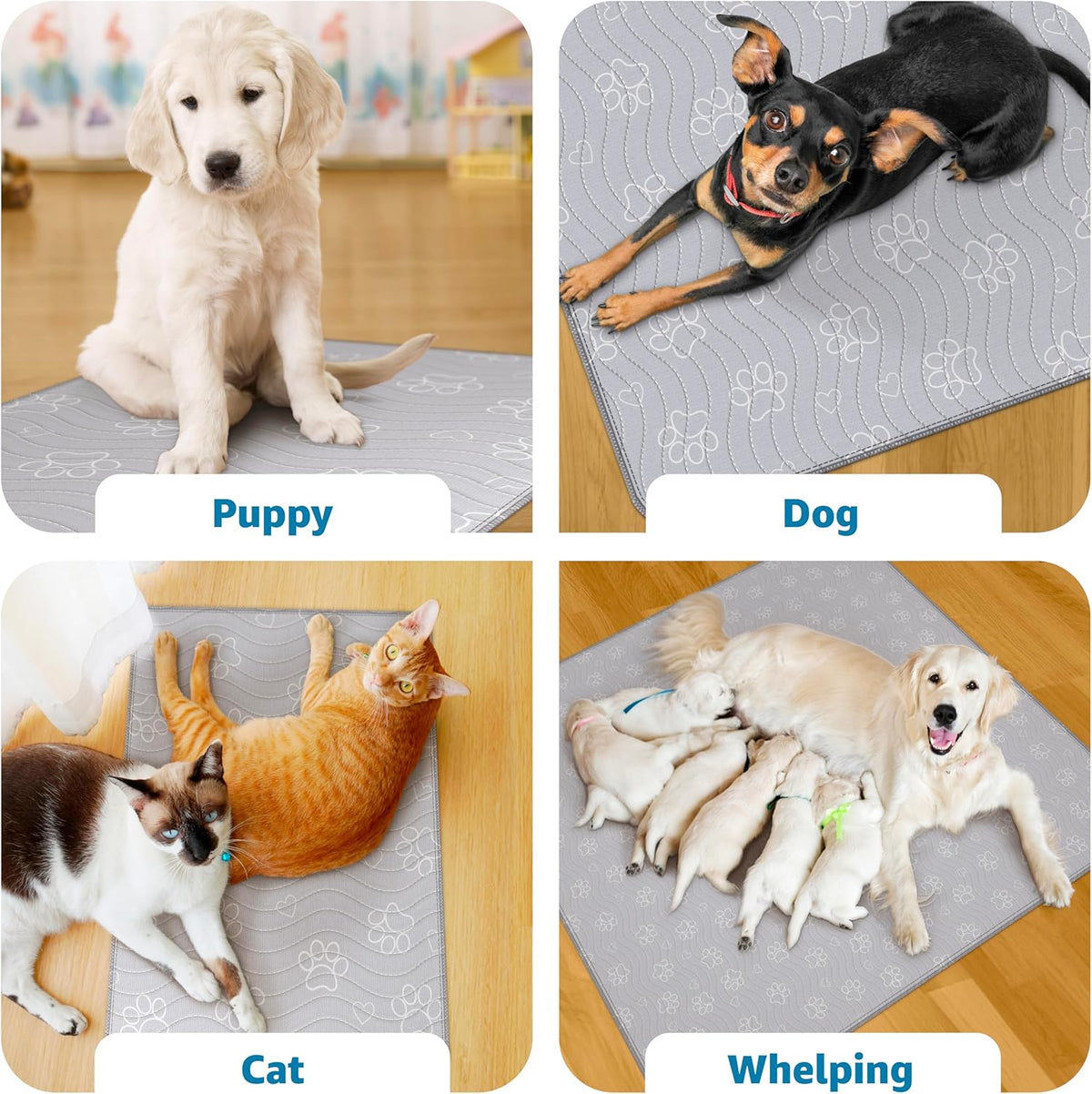 Two pack of Improvia reusable pads for puppies