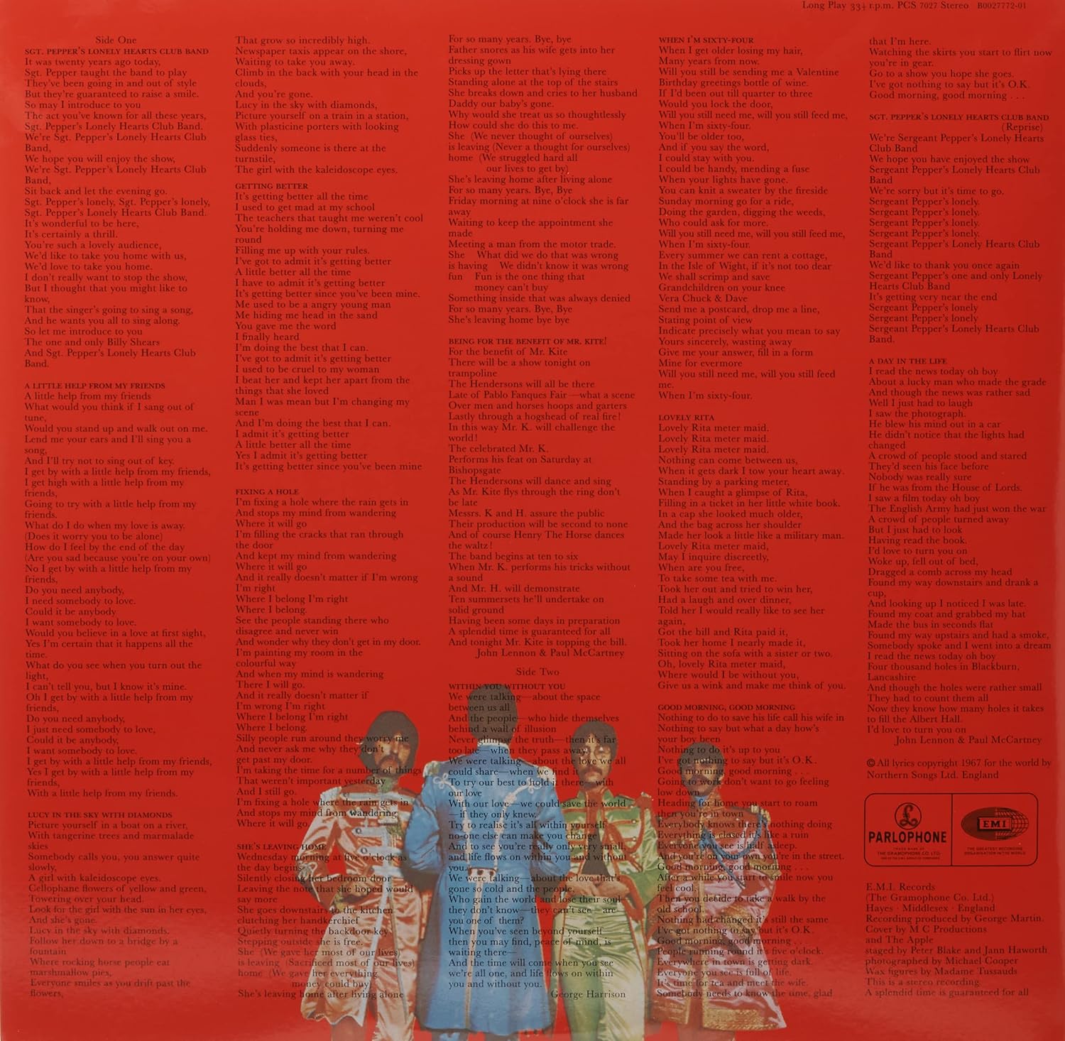 The Beatles Sgt Peppers Lonely Hearts Club Band 180g vinyl LP inside gatefold jacket packaging