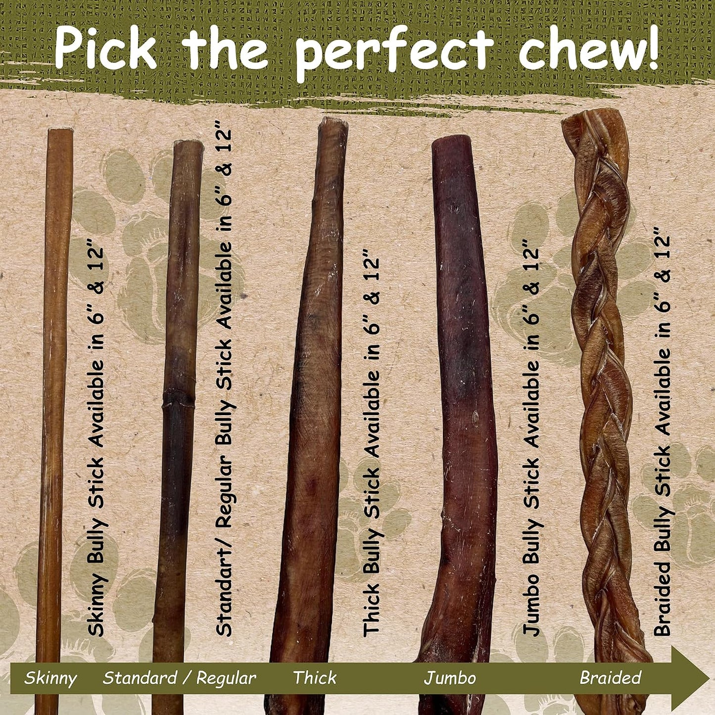 Sourced from free range grass fed cattle premium dog chews texture detail