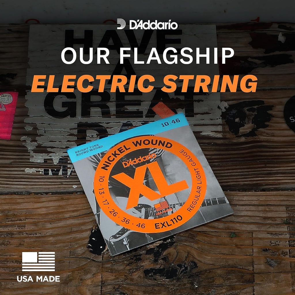 D'Addario Electric Guitar Strings, XL Nickel, EXL115W, Medium Gauge Wound Third 11-49, 6-String Set, Pack of 1 - Image 3