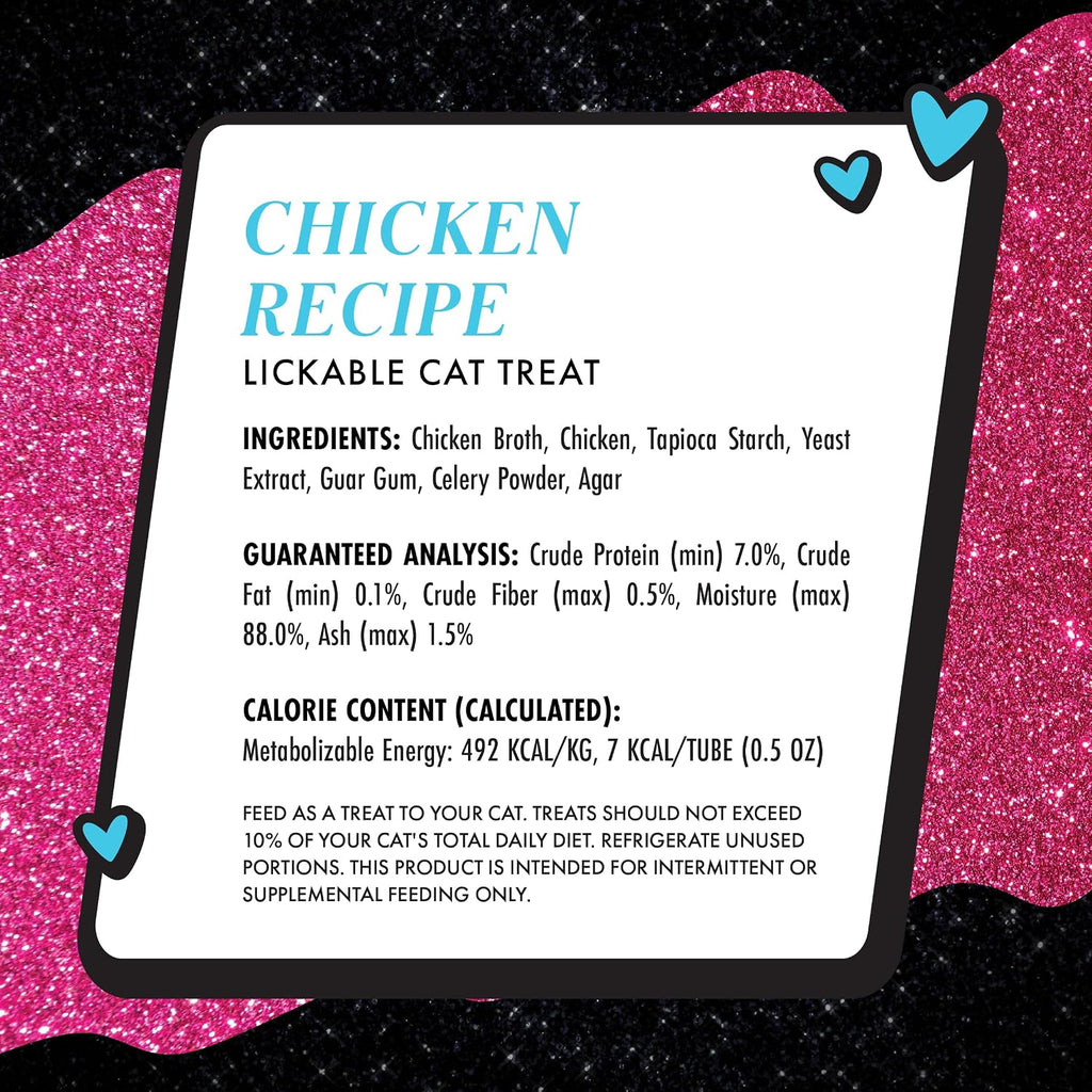 Back of Weruva Paris Hilton cat treats showing ingredient list
