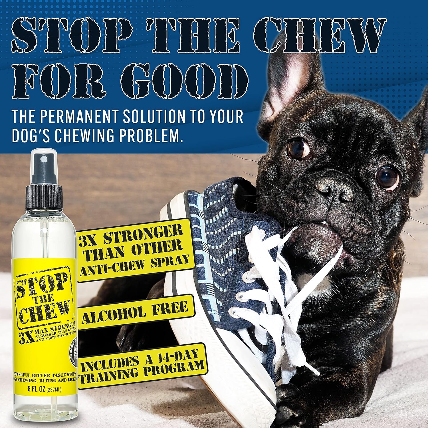 Alcohol free dog deterrent spray for furniture