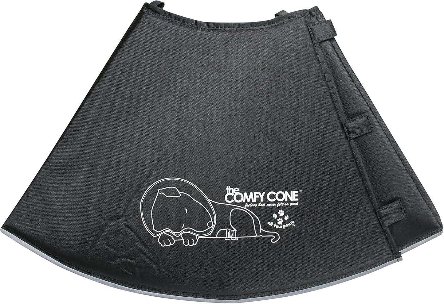 All Four Paws Comfy Cone Pet Cone for Dogs, Cats, Small-Long, Black - Comfortable Soft Dog Cone Collar Alternative for After Surgery, Wound Care, Spay, Neuter - Dog and Cat Recovery Collar - Image 13