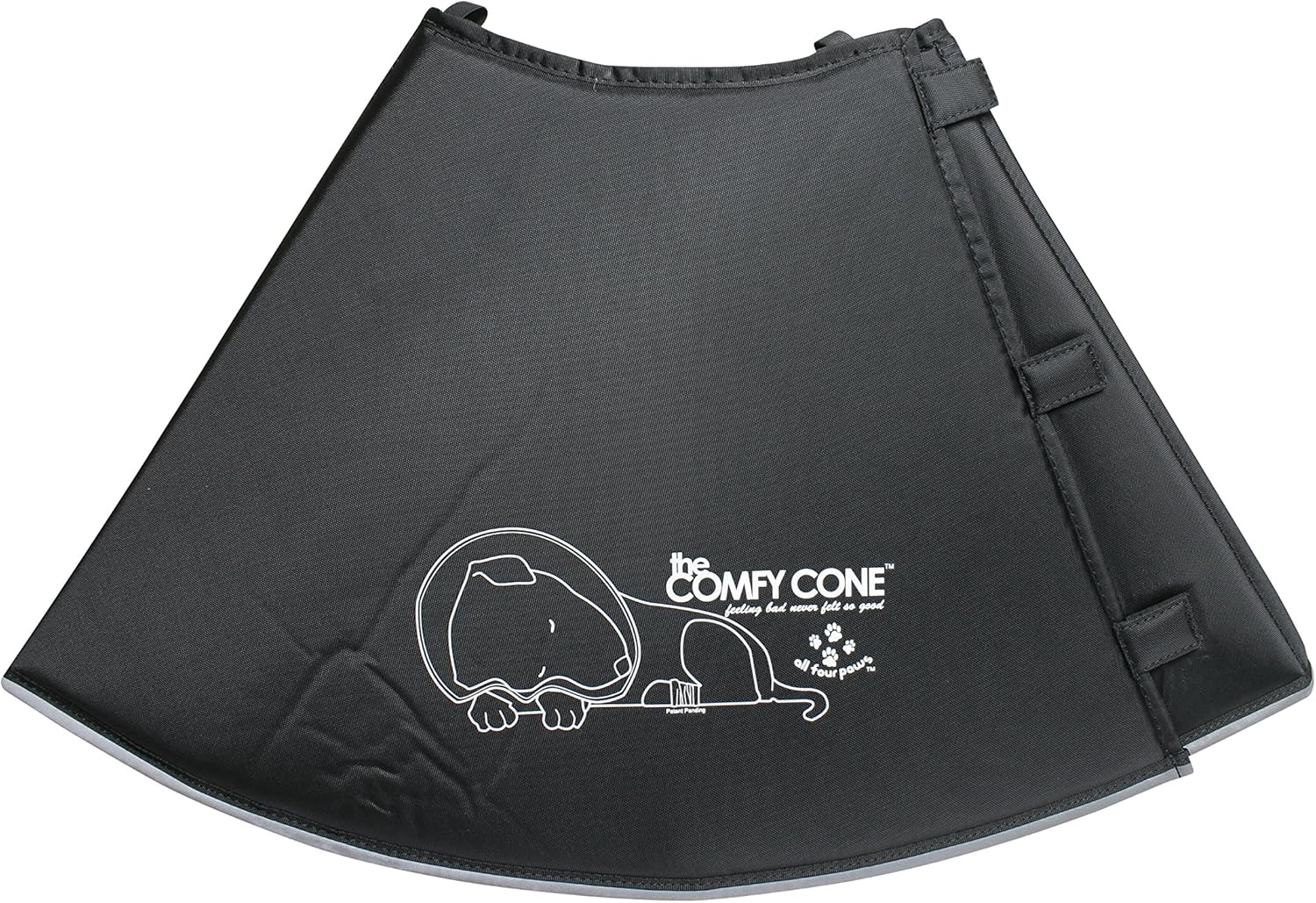 All Four Paws Comfy Cone Pet Cone for Dogs, Cats, Small-Long, Black - Comfortable Soft Dog Cone Collar Alternative for After Surgery, Wound Care, Spay, Neuter - Dog and Cat Recovery Collar - Image 13