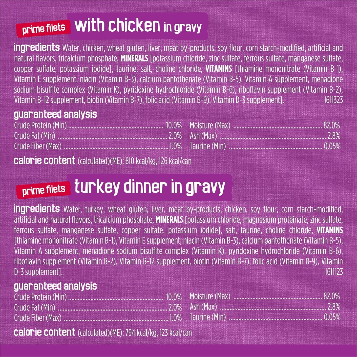 Purina Friskies Wet Cat Food Cans Top Down View