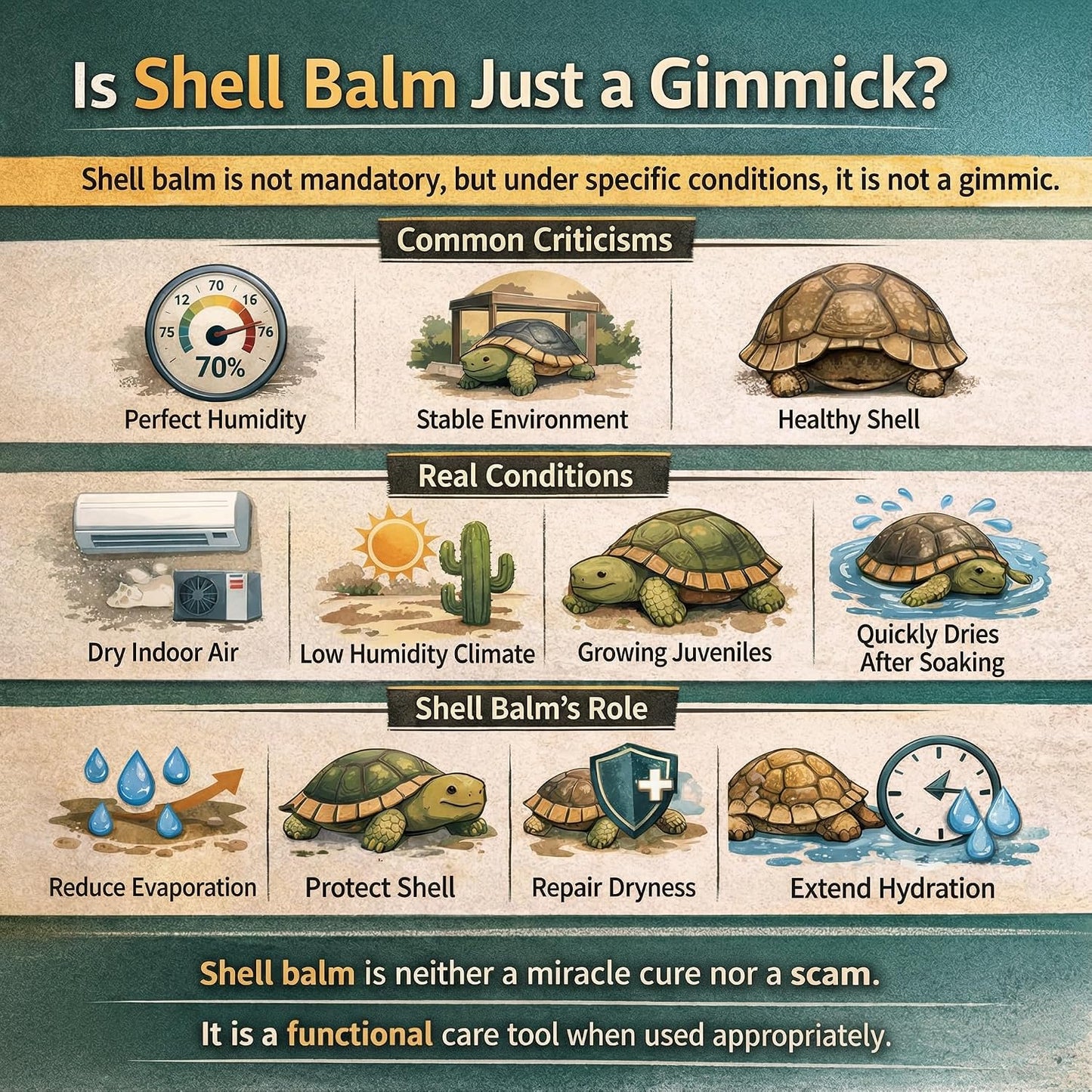 Reptile shell care application demonstration